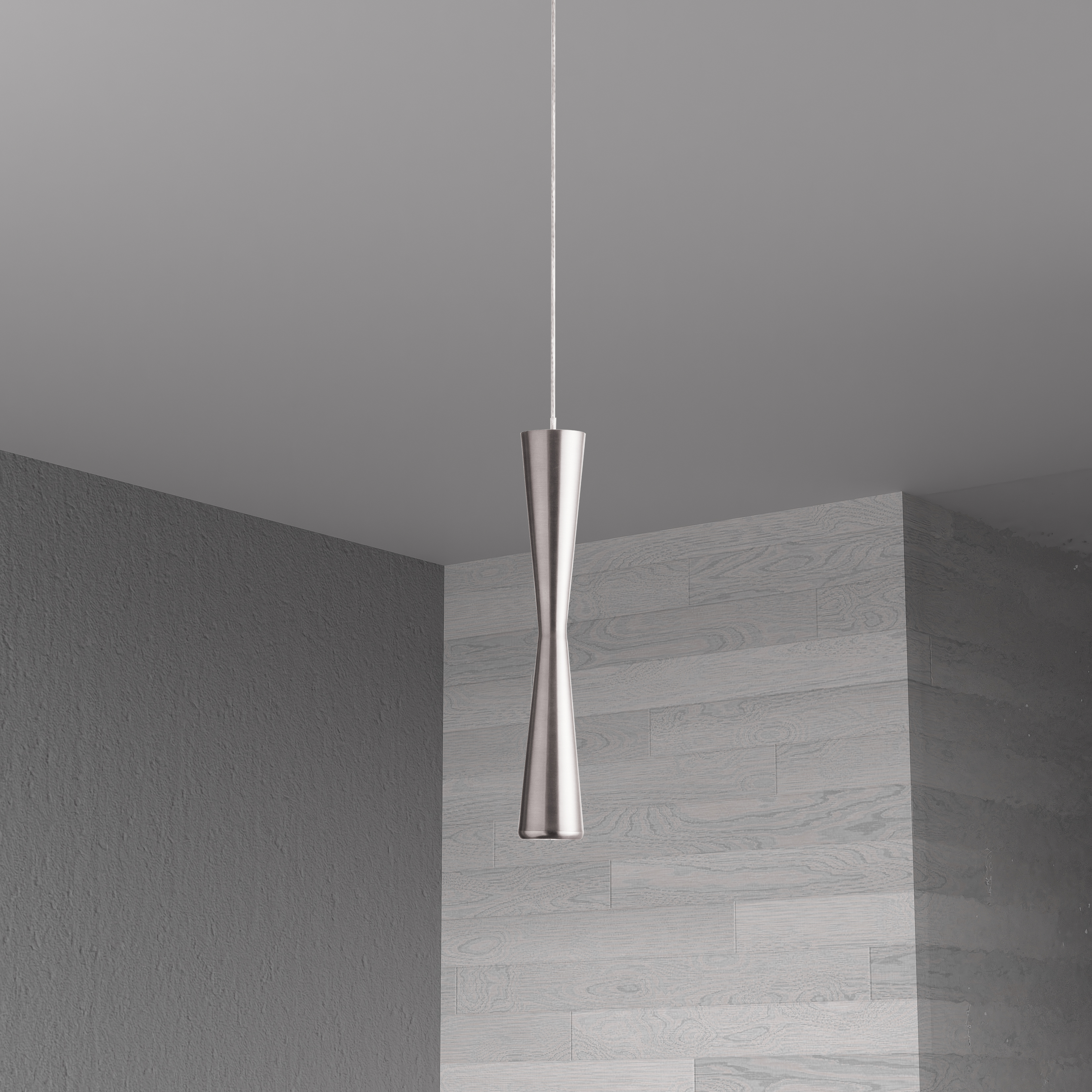 5W Pendant, Satin Chrome Finish