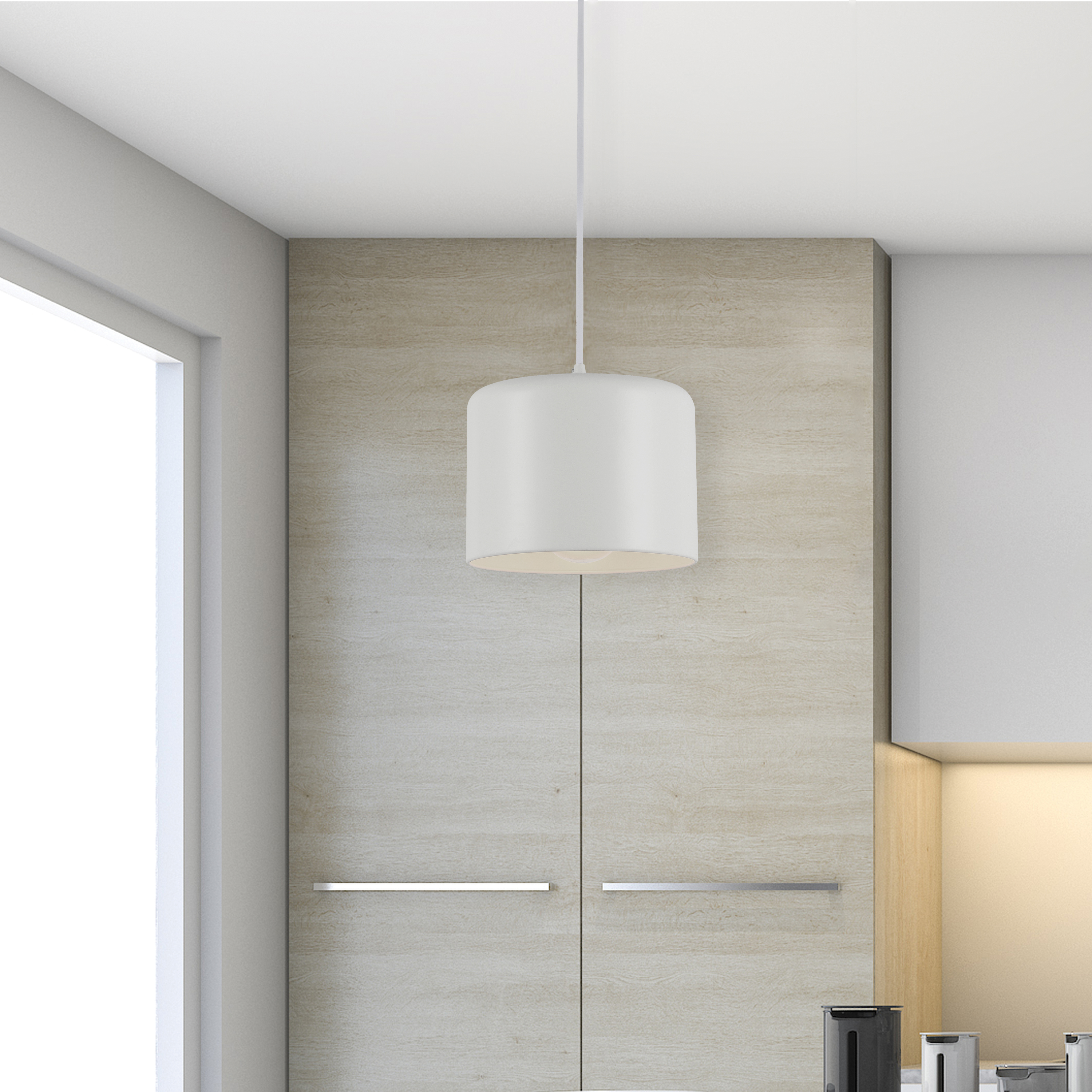 1LT Incand Pendant, MW Shade