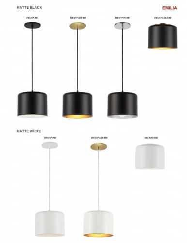 1LT Incand Pendant, PC with MB&SLV Shade