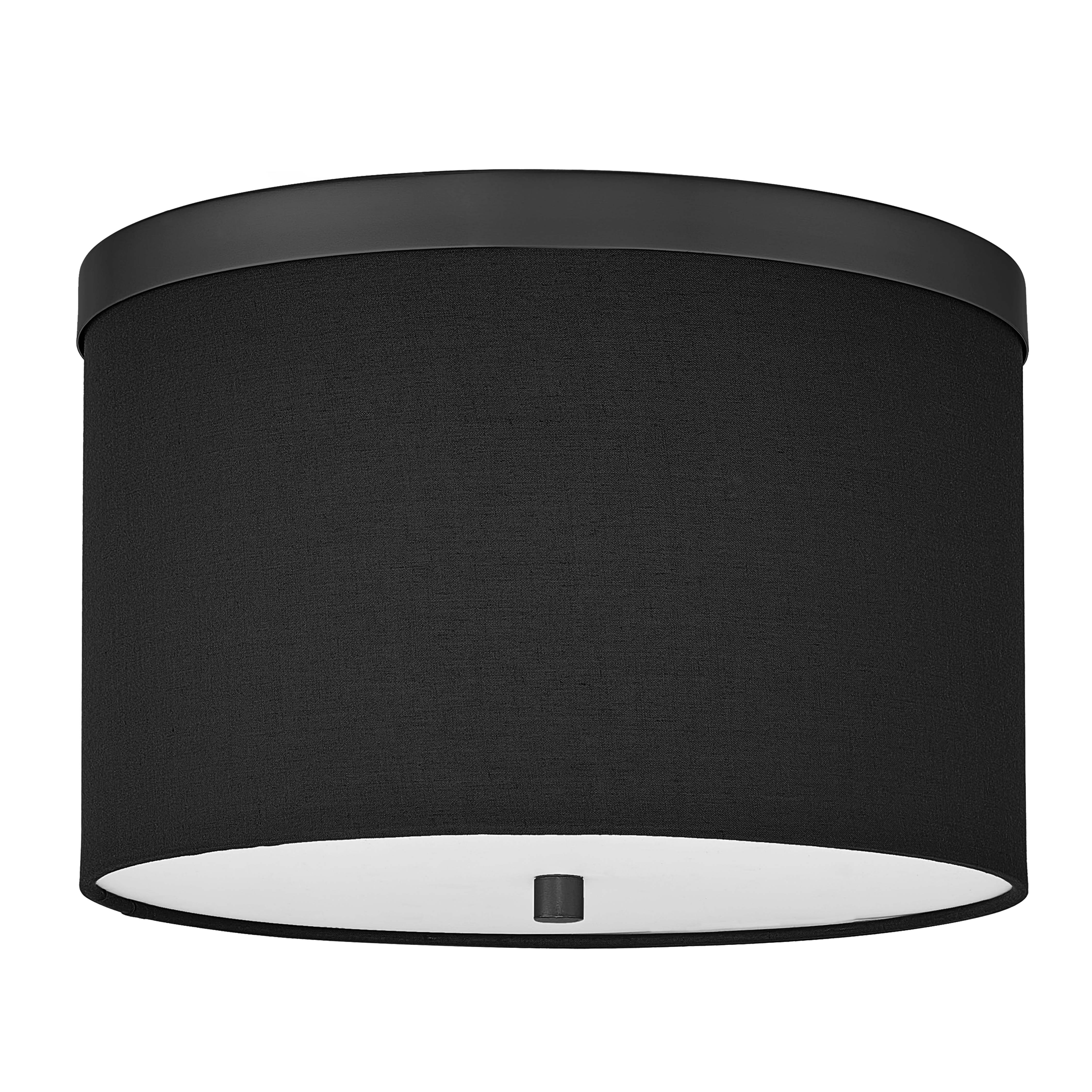 2LT Flush Mount, MB w/ BK Shade