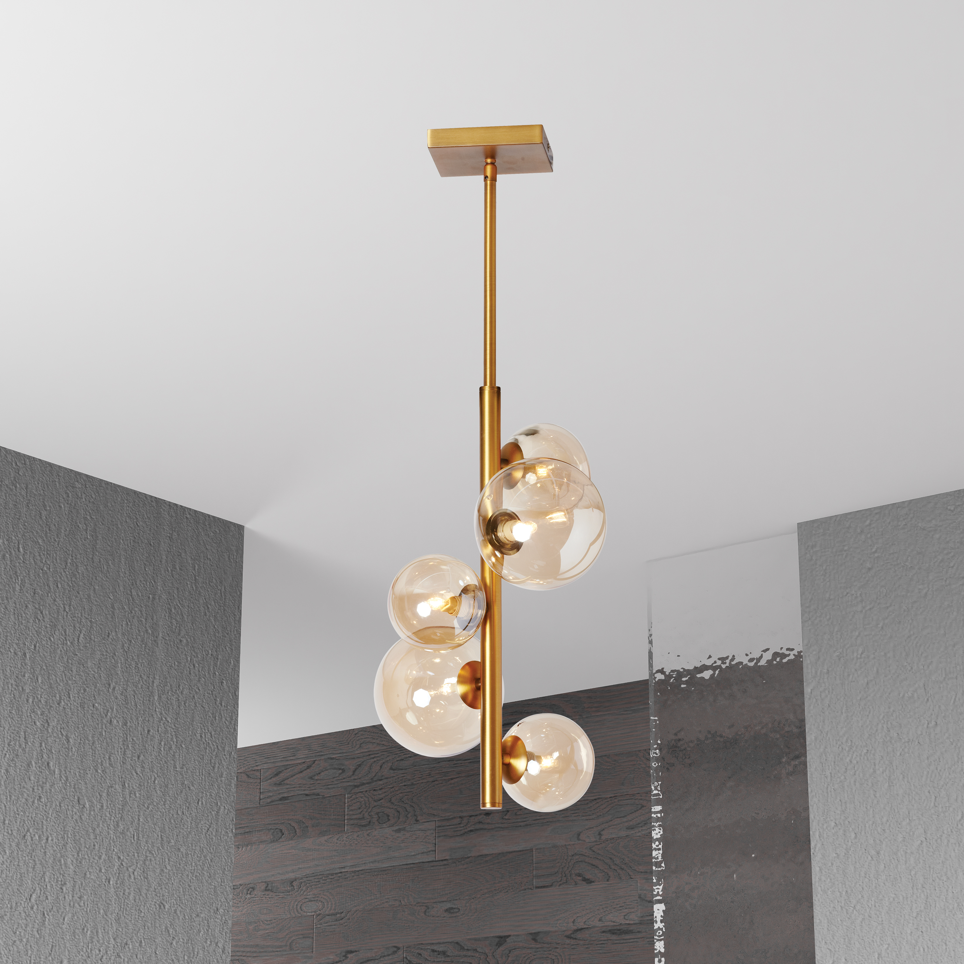 5LT Halogen Pendant VB w/ Champagne Glass