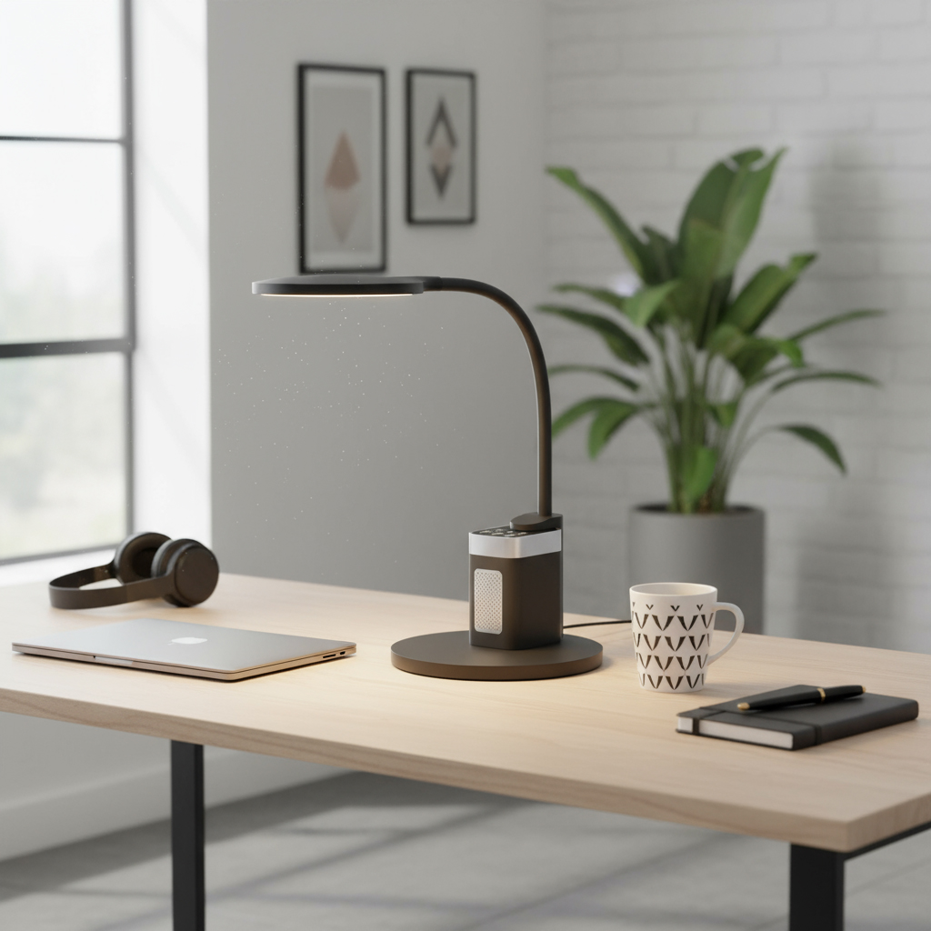 10W Table Lamp, MB with Bluetooth Speaker