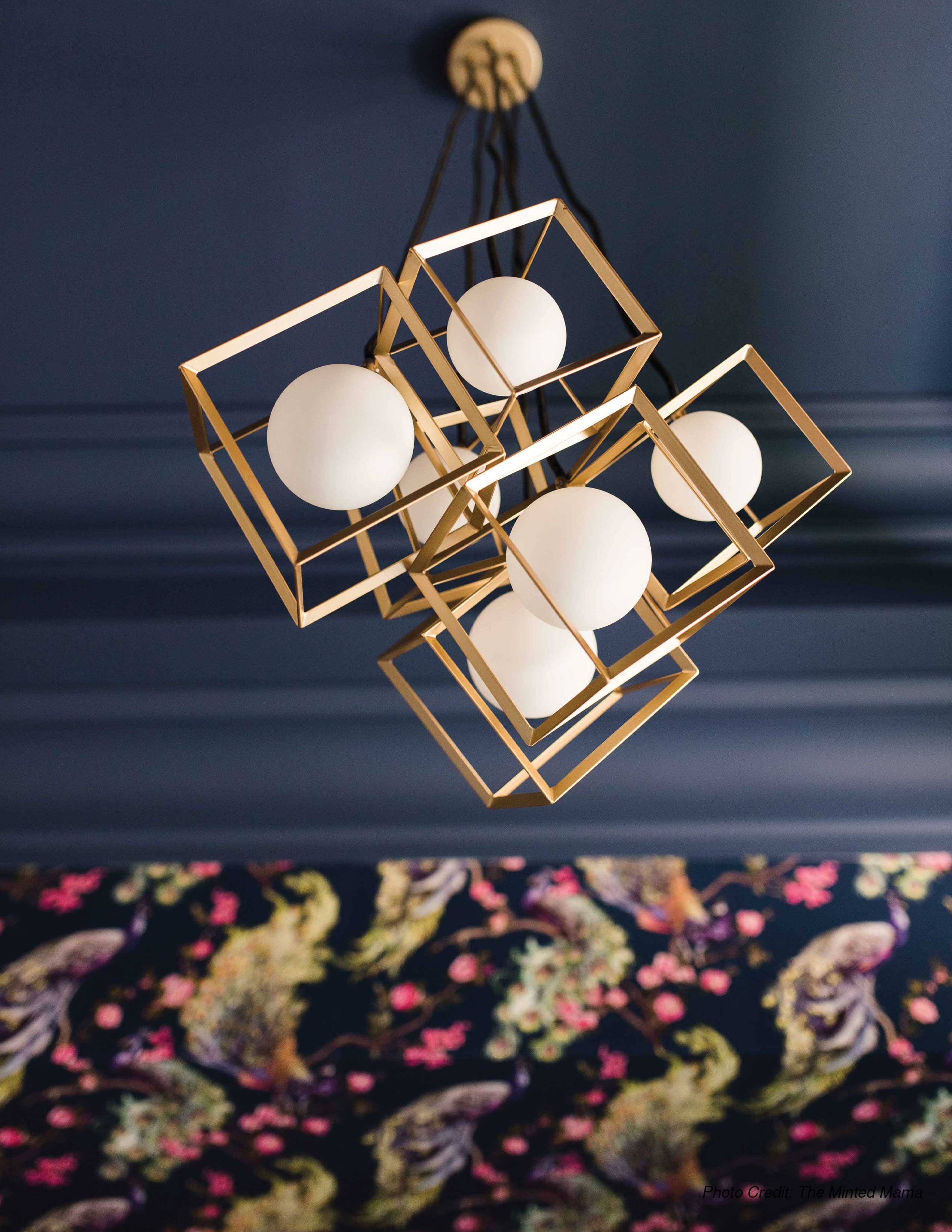 6LT Halogen Pendant Gold